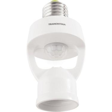 Imagem de Sensor De Presença 360° Soquete E27 Tramontina Bivolt Com Fotocélula Branco Tramontina