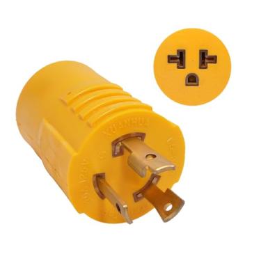 Imagem de LAZMUMI Adaptador De Gerador Lazmumi, Nema L5-30P Macho Para Rv Fêmea 5-15R/5-20R, Conector Entrada Comum Uso Doméstico, 30 A, 110 V E 15 A