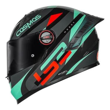 Imagem de Capacete LS2 FF358 Pro Modok Preto Verde e Laranja-Masculino
