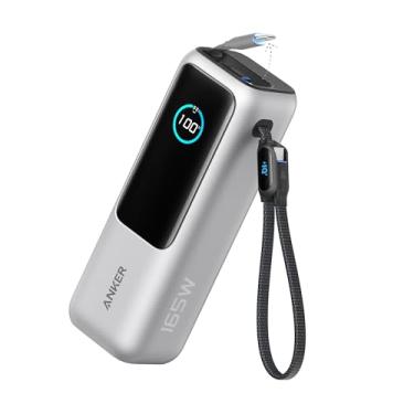 Imagem de Anker Laptop Power Bank, 25.000mAh Carregador Portátil para Notebook, 3-Portas 100W USB-C, Cabos Retráteis Integrados, Aprovado para Viagens Aéreas, Compatível com iPhone 17, Samsung e Mais