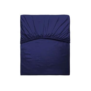 Imagem de Lençol Com Elástico Vida Bela Azul Taurus King 200 Fios - Kacyumara King