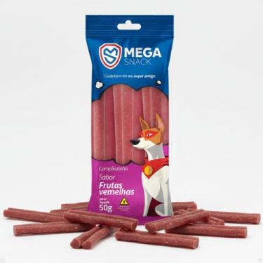 Imagem de Petisco Mega Snack Coraçãozinho Sabor Frutas Vermelhas 50g