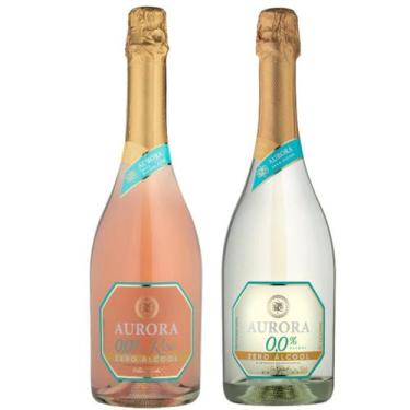 Imagem de Kit 2 Espumante Aurora 0,00% Zero Álcool Branco e Rosé 750ml - Vinícul
