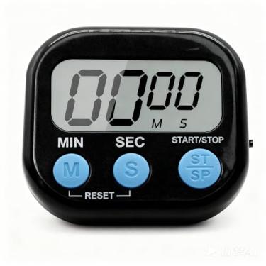 Imagem de Temporizador digital de cozinha com traseira magnética, contagem regressiva de alarme alto e cronômetro de contagem para cozinhar, ferramenta de gerenciamento de tempo de estudo infantil para sala de