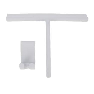 Imagem de AYNEFY Rodo de Chuveiro para Portas de Vidro, Rodo de Espelho de Janela de Silicone Doméstico Com Gancho para Remover Banheiro, Vidro, Cozinha, Azulejo, Parede, (Tamanho grande 1,69 x 9,06 pol.)