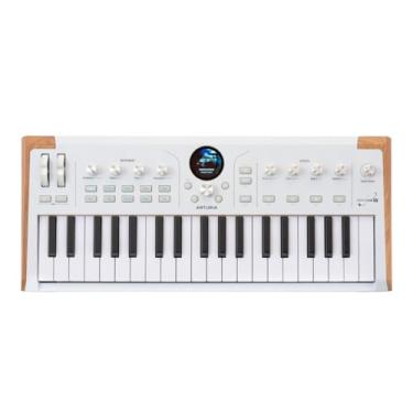 Imagem de Arturia AstroLab 37 teclas, sensível à velocidade, teclado fino com pós-toque, interface simplificada e intuitiva, USBC/USBA/Bluetooth (branco)