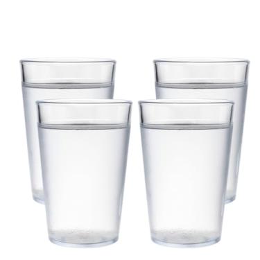 Imagem de Kit com 10 Copos de Policarbonato Inquebráveis 250ml BPA Free Anti Impacto Reutilizável(4 Copos)