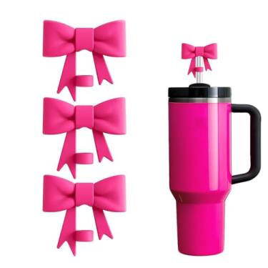 Imagem de Topo de palha em forma de arco de 10 mm para copo Stanley (cor rosa B (3 peças))