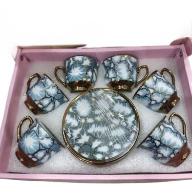 Imagem de Xícara De Café Kit Com De Cerâmica Em Porcelana(Azul xu130)