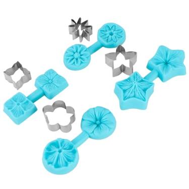 Imagem de Mingzhe Conjunto de Utensílios de Cozimento de Silicone para Chocolate Cortador de Fondant Floral