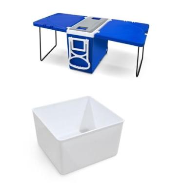 Imagem de Cooler Multifuncional 3 em 1 - Super Térmica com 2 Mesas Integradas - 32 Litros (Não tem banquinho)