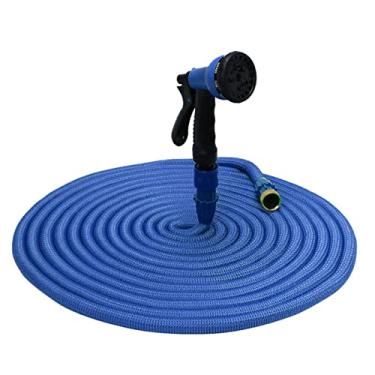 Imagem de Mangueira de Jardim Elástica Expandível Água Flexível Expandindo Rega com Bico Pulverização para Lavagem Carro Limpeza Piso