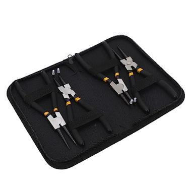 Imagem de GLOGLOW para Remoção de Anéis de Retenção Automotivos e Máquinas Usam Ferramentas de Couro (Seção dupla preta 7 polegadas)