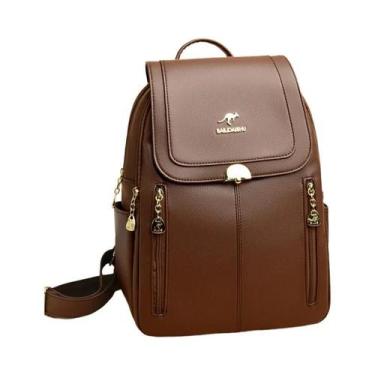 Imagem de Mochila De Couro Macio De Grande Capacidade Para Mulheres, Bolsa Versá