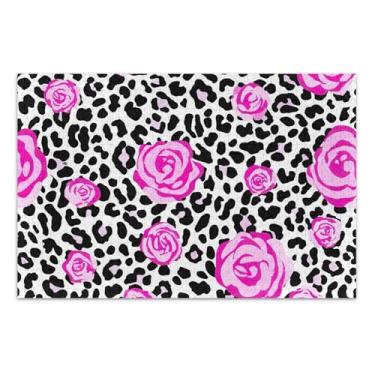 Imagem de Quebra-cabeça de 1000 peças para adultos, presentes de festa de elefante branco, quebra-cabeça colorido, arte animal, rosa rosa preto e branco, estampa de leopardo, 75 x 40 cm