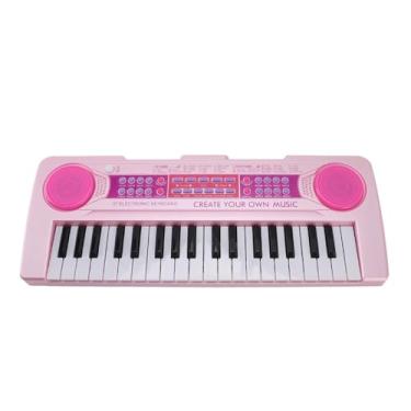 Imagem de Luocute Piano Eletrônico de 37 Teclas, Piano de Teclado Infantil Com 37 Sons de Instrumentos 8 Músicas de Demonstração 16 Ritmos Musicais, Conector de Cabo de Som de Microfone