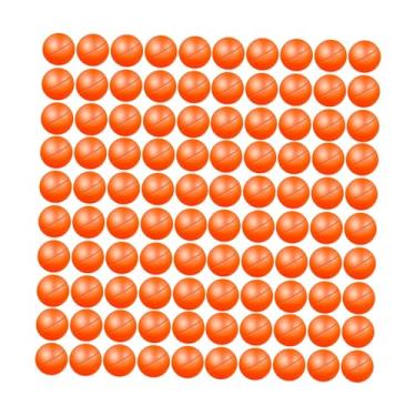 Imagem de Yunhgft Conjunto de 45 Bolas de Bingo, Bolas de Rifa, Bolas Ocas para Jogos, Bolas Decorativas Redondas, Material PP Leve E Liso, Adequadas para Festas, Encon, Laranja, 95 a 100 Bolas