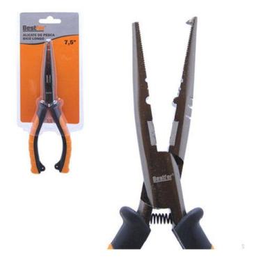 Imagem de Alicate De Pesca Emborrachado Ponta Alongada Aço Bico 7,5 - Bestfer