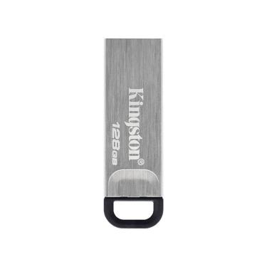 Imagem de Pen Drive Kingston 128gb Datatraveler Kyson, Usb 3.2 Gen 1, Leitura De 200mb/s, Metal - Dtkn/128gb