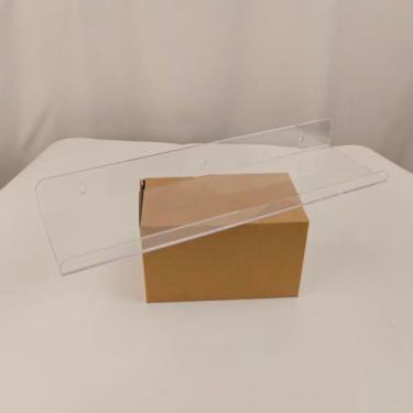 Imagem de Prateleiras flutuantes para decoração de parede, prateleiras de parede extra transparentes de 38 cm para quarto, sala de estar, cozinha, decoração de banheiro, esmalte de unhas/livro/decoração