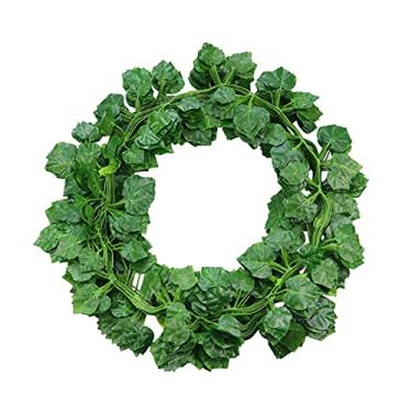 Imagem de Guirlanda de Herdeira Artificial Videira Planta Pendente com Folhas Vegetação Falsa para Decoração Casamento Festa Casa Jardim e Parede