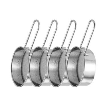 Imagem de Peneira De Farinha De Aço Inoxidável Com Malha Fina E Cabo, Peneira Ma