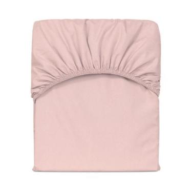 Imagem de Lençol Avulso King Slim com Elástico MicroPercal 200 Fios - Rose - Cas