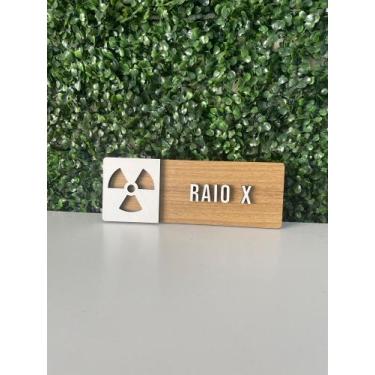 Imagem de Placa de sinalização Raio X em mdf - Realaser Store