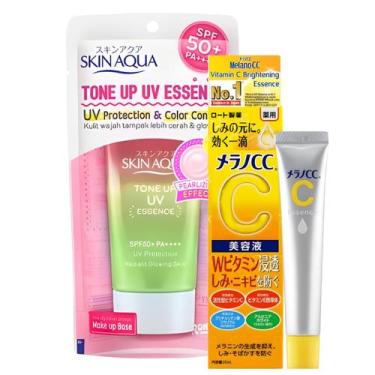 Imagem de Kit Hada Labo Sérum Vitamina C + Protetor Happines