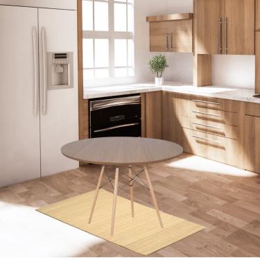 Imagem de Mesa Jantar Eames Eiffel  90cm Redonda Madeira MDF TX Freijó