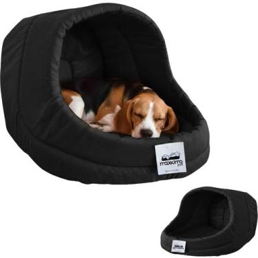 Imagem de Cama Iglu Suede Luxo Caes Gato Lavavel Caminha Preto M - Maxximo Pet