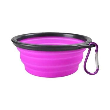 Imagem de Tigela Portátil Dobrável Para Ração De Animais De Estimação, Tigela De