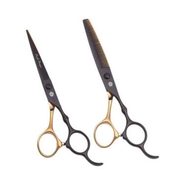 Imagem de Tesoura Profissional De Cabelo Purple Dragon 5.5" 6" 440C Para Desbast