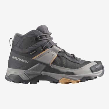 Imagem de Bota de Trilha Feminina Salomon X Ultra 5 Mid GTX Gore-Tex Cinza-Feminino
