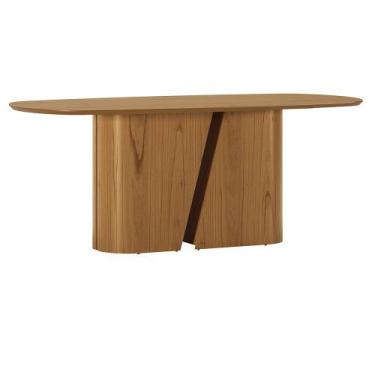 Imagem de Mesa de Jantar 8 Lugares Retangular Orgânico 200cm Salieri N01 Cinamom