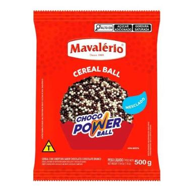 Imagem de CEREAL BALL CHOCO POWER BALL MAVALÉRIO 500g MICRO MESCLADO