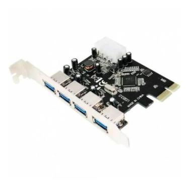 Imagem de Placa Expansora de Barramento PCI-E Para USB 3.0 Dex DP-43 4 Portas 5G