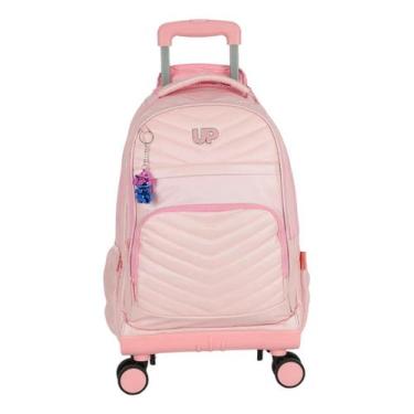 Imagem de Mochila Rodinhas 360 Haste Dupla Crinkle Metalizado Up4you
