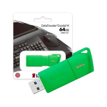 Imagem de Pen Drive 64gb Usb 3.2 DataTraveler Exodia M KC-U2L64-7LG Kingston