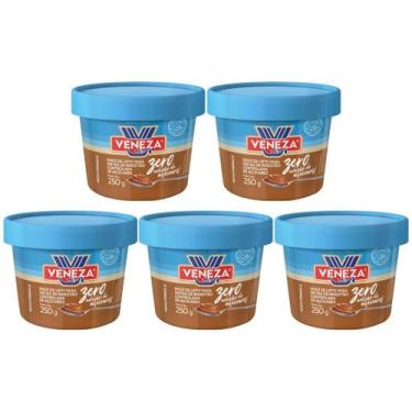 Imagem de Kit 5 Doce de Leite Zero Açúcar Veneza Fitness Baixo Calorias Dieta Se