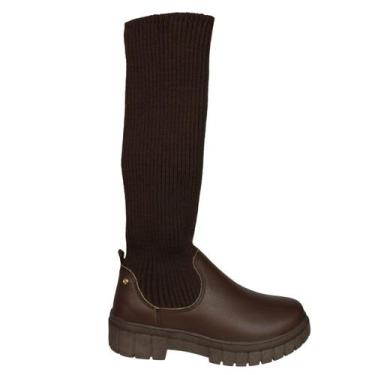 Imagem de Bota Infantil Menina Ortopé 20750004-115 Glam Boot Plus - Orto Pé, Caf