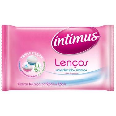 Imagem de Lenços Umedecidos Intimus Triple Clean - 16 Unidades