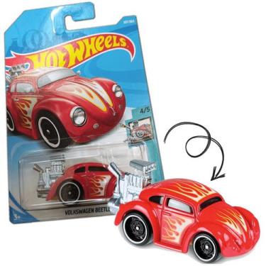 Imagem de Hot Wheels Volkswagen Beetle Vermelha Mattel Fjw52