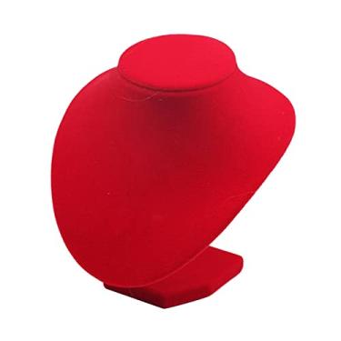 Imagem de Deevoka Busto de exibição de independente com base à prova de arranhões suporte de pingente de moda para suéter cadeia de prateleiras de, Baixo