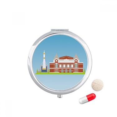 Imagem de Samara Rússia Caixa de Armazenamento de Remédio com Padrão Nacional de Símbolo da Rússia