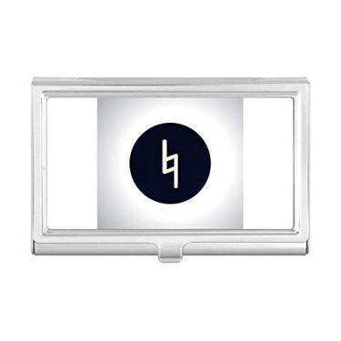 Imagem de Caixa de bolso preta com porta-cartões de visita com assinatura White Music