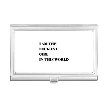 Imagem de Estojo com porta-cartões I AmThe Luckiest Girl