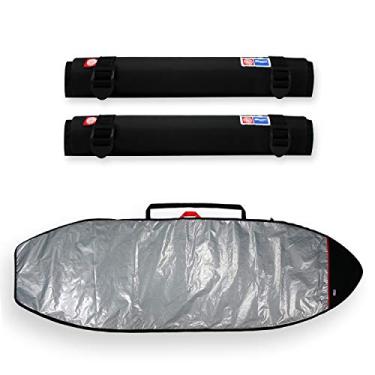 Imagem de CAPA PRANCHA STAND UP PADDLE REFLETIVA E ACOLCHOADA 9'6 A 9'11+ PAR RACK DE ESPUMA 65CM - MAORI EXTREME