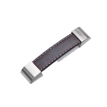 Imagem de Armário de liga de zinco feito à mão em couro estilo porta macia gaveta armário de cozinha ferragens de guarda-roupa, marrom, 96