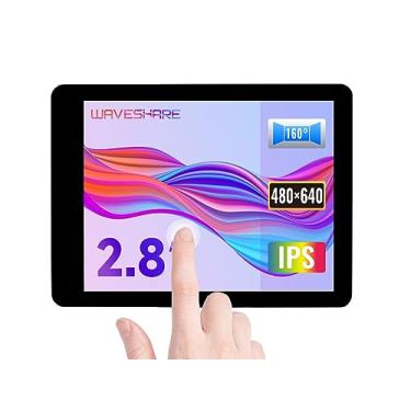 Imagem de Waveshare 2.8inch Capacitive Touch Display for Raspberry Pi 4B/3B+/3A+ 480×640 Hardware Resolution DSI Interface I2C Touch Port IPS Display Panel